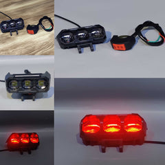 1PCS TFMOTO 3 SMD Spotlight 18 Watt Lens Devil Eye Dual Color Beam Fog Lights With Free Switch