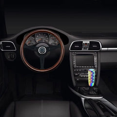 Universal Vintage Style Classic Steering Wheel Wood with Polished Sports Steering Wheel 1 Pc