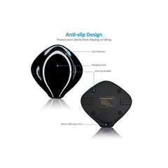 Universal Wireless Charger Fly Fish Shape Qi Wireless Charging Pad For Car 1 Pc