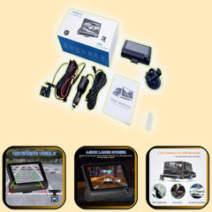 Universal Car DVR Dash Camera, FHD 1080P Wide Angle Car DVR Rearview Video Dash Cam Recorder Camera LCD Screen