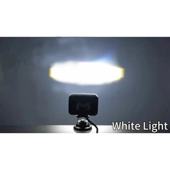 1 Pc Universal HJG 6 SMD Fog Light Dual Color With RGB Function in Metal Body