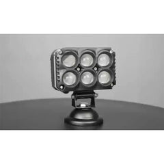 1 Pc Universal HJG 6 SMD Fog Light Dual Color With RGB Function in Metal Body