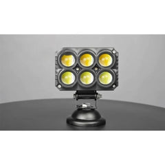 2 Pcs Set Universal HJG 6 SMD Fog Light Dual Color With RGB Function in Metal Body