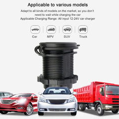 Universal In Dash Flush Mount Dual Car - Jeep USB Charger Panel 2 USB 2.1 A - 1.2 A