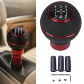Universal PU Leather 5 Speed Gear Shift Knob Manual Transmission Shifter Lever Stick