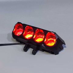 1PCS TFMOTO 4 SMD Spotlight 20 Watt Lens Devil Eye Dual Color Beam Fog Lights With Free Switch