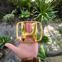 1 Pc Universal E00 Model HONDA Gold Edition Logo In Premium Quality