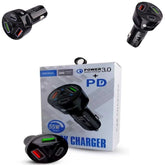 VITAL Super Fast Charger 55 W PD 3.0 Power Quick Charge For Car 1 Pc