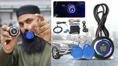 Push Start System Auto Car Keyless Entry Engine Without Remote Control Smart System