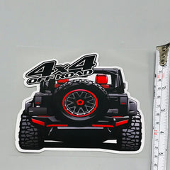 Premium Quality Custom Sticker Sheet For Car & Bike Embossed Style 4X4 OFF ROAD