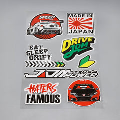 Premium Quality Custom Sticker Big Sheet For Car & Bike Embossed Style SPEED