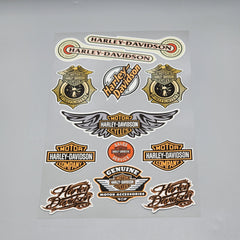 Premium Quality Custom Sticker Big Sheet For Car & Bike Embossed Style HARLEY DAVIDSON