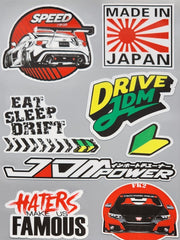 Premium Quality Custom Sticker Big Sheet For Car & Bike Embossed Style SPEED