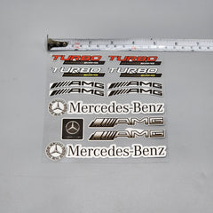Premium Quality Custom Sticker Sheet For Car & Bike Embossed Style TURBO