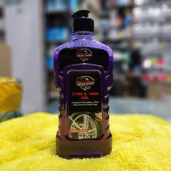 MEGA SHINE Max Revive Tyre And Trim Gel With Free Microfiber Sponge