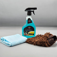 MEGA SHINE Max Revive Waterless Car Wash With Free Mist Microfiber Glove And Magnet Microfiber Cloth