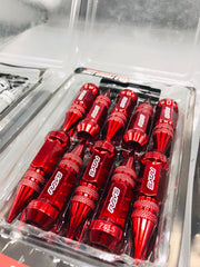 Universal Aluminum Cap Spiked Racing Wheel Lug Nuts Arrow Style 20Pc