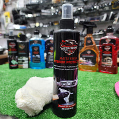 MEGA SHINE Matte Finish Interior Protectant With Free Microfiber Glove