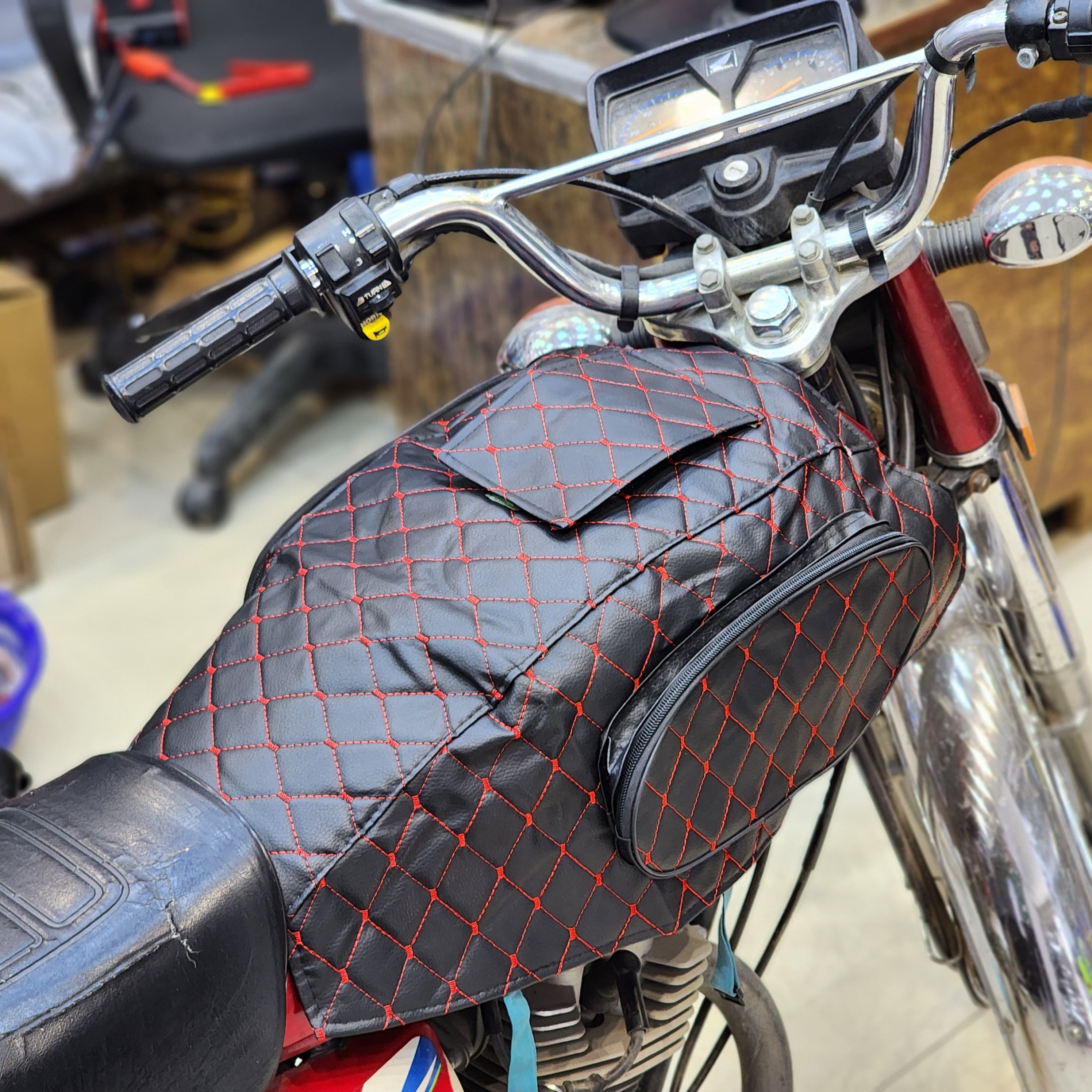 Bike tank cover shop near me on sale