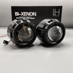 LIUHAWK Bi Xenon Simple DRL Projector For Car 2 Pcs Set