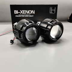LIUHAWK Bi Xenon Simple DRL Projector For Car 2 Pcs Set
