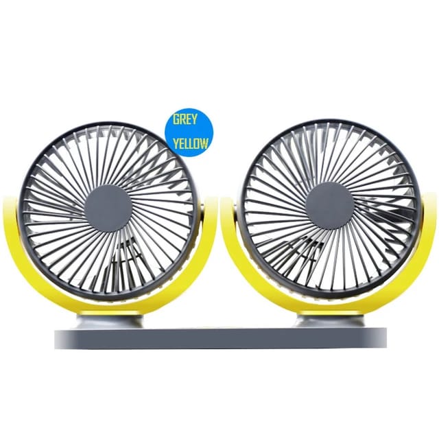 Universal USB Mini Electric Car Fan Low Noise Summer Car Air Conditioner 360 Degree Rotating Cooling Fan Car 1 Pc