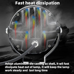 7 SMD Floodlight 140 Watt Cree SMD With Yellow Fog Covers Bar Light 2 Pcs Set