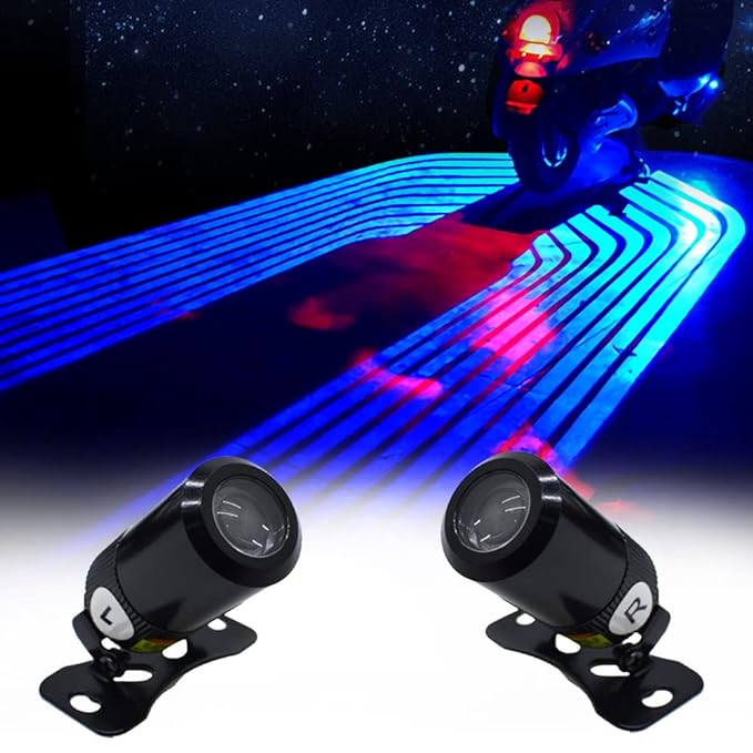 Universal Bike LED Wave Wing Light Dynamic Projection Lamp Pc