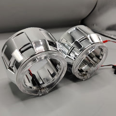 LIUHAWK Bi Xenon 2.5 Projector Shroud DRL+Indicator X2 Style 2 Pcs Set(White/Yellow)