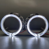 LIUHAWK Bi Xenon 2.5 Projector Shroud DRL+Indicator X2 Style 2 Pcs Set(White/Yellow)