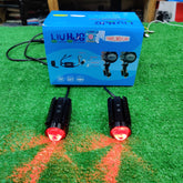 2 Pcs Set HJG S49 Series Driving Lens Dual Color With Wireless Remote And Flasher LED Fog Light Spotlight Lens Yellow-White Beam For Car