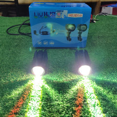 2 Pcs Set HJG S49 Series Driving Lens Dual Color With Wireless Remote And Flasher LED Fog Light Spotlight Lens Yellow-White Beam For Car