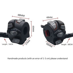 Universal Motorcycle Retrofit Switch Headlight Turn Signal Horn with LED Kill 2 Pcs Set