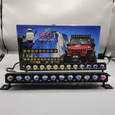 Universal 12 SMD American Chip Dual color 9D Len Bar Light For Car 2 Pcs Set