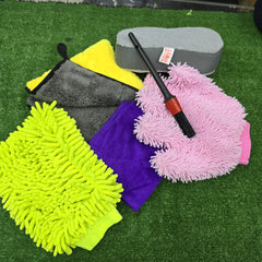 Universal 6 In 1 Cleaning Microfiber Detailing Kit For All Cars
