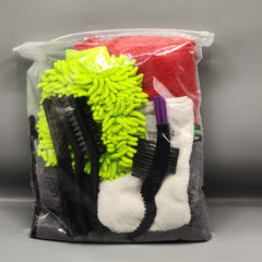 8 in 1 Universal Car Detailing Kit With Microfiber And Brushes For Car