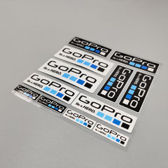 Premium Quality Custom Sticker Sheet For Car & Bike Embossed Style GO PRO