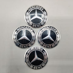 Universal 6.0mm Metal patri Wheel Logo in Premium Quality 4 Pcs Set