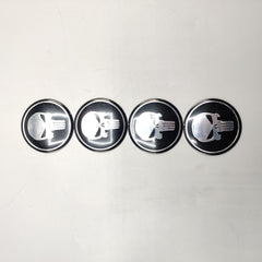 Universal 6.0mm Metal patri Wheel Logo in Premium Quality 4 Pcs Set