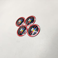 Universal 6.5mm Metal patri Wheel Logo in Premium Quality 4 Pcs Set