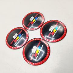 Universal 6.5mm Metal patri Wheel Logo in Premium Quality 4 Pcs Set