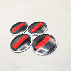Universal 5.6mm Metal patri Wheel Logo in Premium Quality 4 Pcs Set