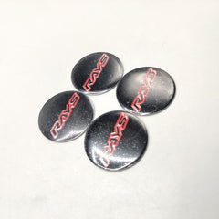 Universal 4.5mm Metal patri Wheel Logo in Premium Quality 4 Pcs Set