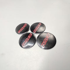 Universal 4.5mm Metal patri Wheel Logo in Premium Quality 4 Pcs Set