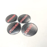 Universal 4.5mm Metal patri Wheel Logo in Premium Quality 4 Pcs Set