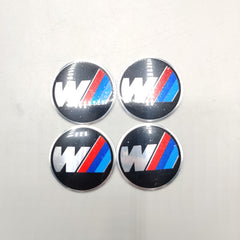 Universal 4.5mm Metal patri Wheel Logo in Premium Quality 4 Pcs Set