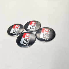 Universal 4.5mm Metal patri Wheel Logo in Premium Quality 4 Pcs Set