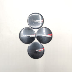 Universal 4.5mm Metal patri Wheel Logo in Premium Quality 4 Pcs Set