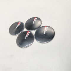 Universal 4.5mm Metal patri Wheel Logo in Premium Quality 4 Pcs Set
