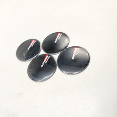 Universal 4.5mm Metal patri Wheel Logo in Premium Quality 4 Pcs Set